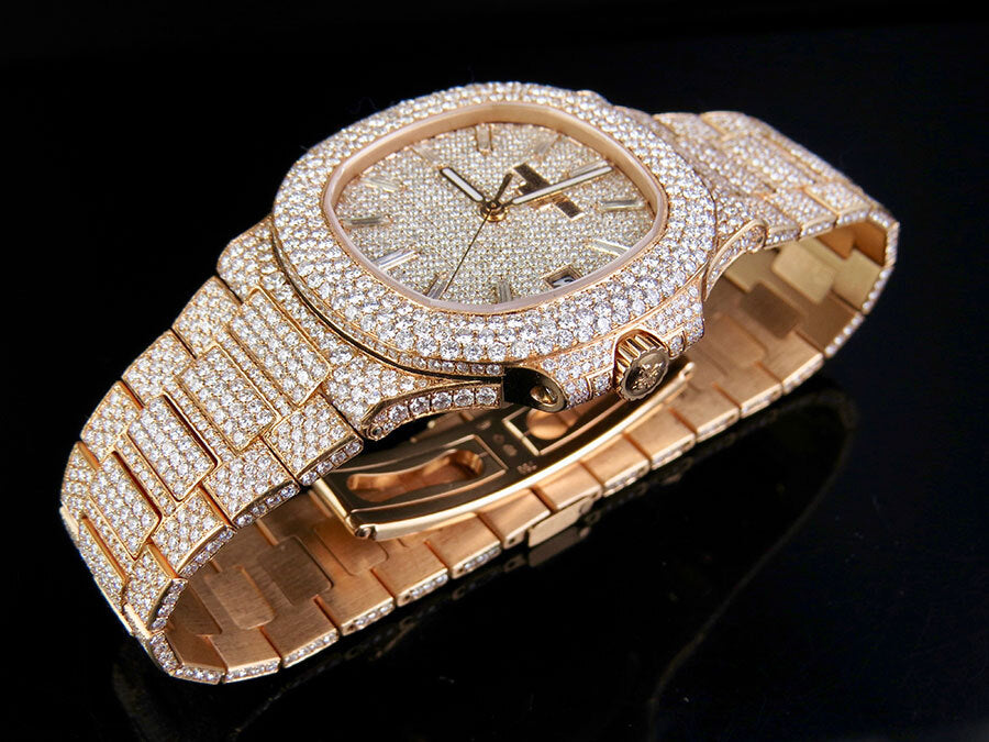 ROSE GOLD NAUTILUS 5711/1R 40MM DIAMOND WATCH