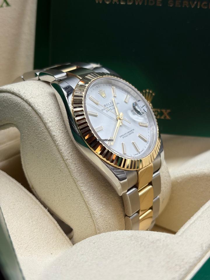 Datejust 41mm
White Index Dial + Kutu