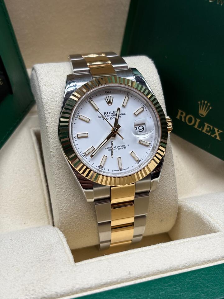 Datejust 41mm
White Index Dial + Kutu